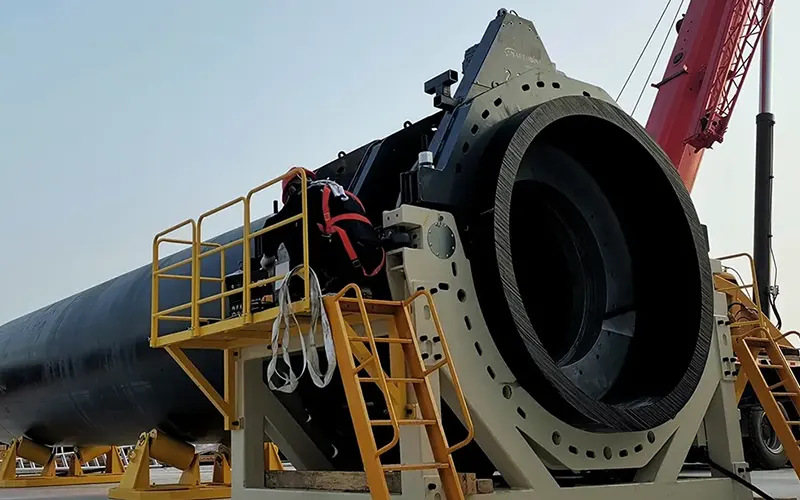 large diameter HDPE pipe welding machine